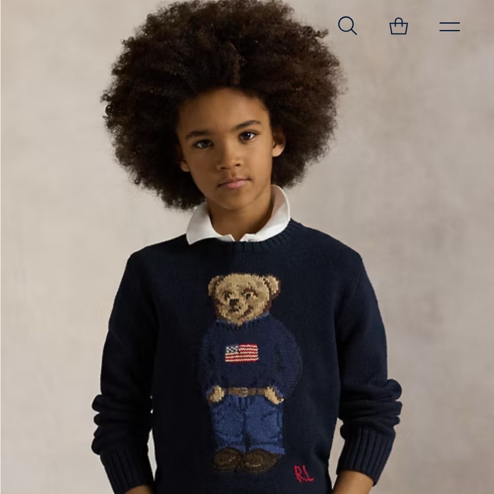 Polo by Ralph Lauren Boys Polo Bear Sweater.